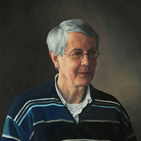 Portret van Vader Henk door portretschilder Daniël van Kreuningen
