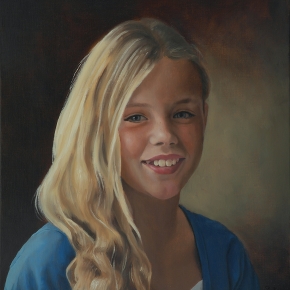 Portret van Ilse door portretschilder Daniël van Kreuningen