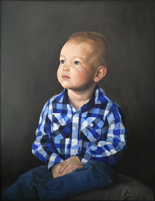 Portret van Joas door portretschilder Daniël van Kreuningen